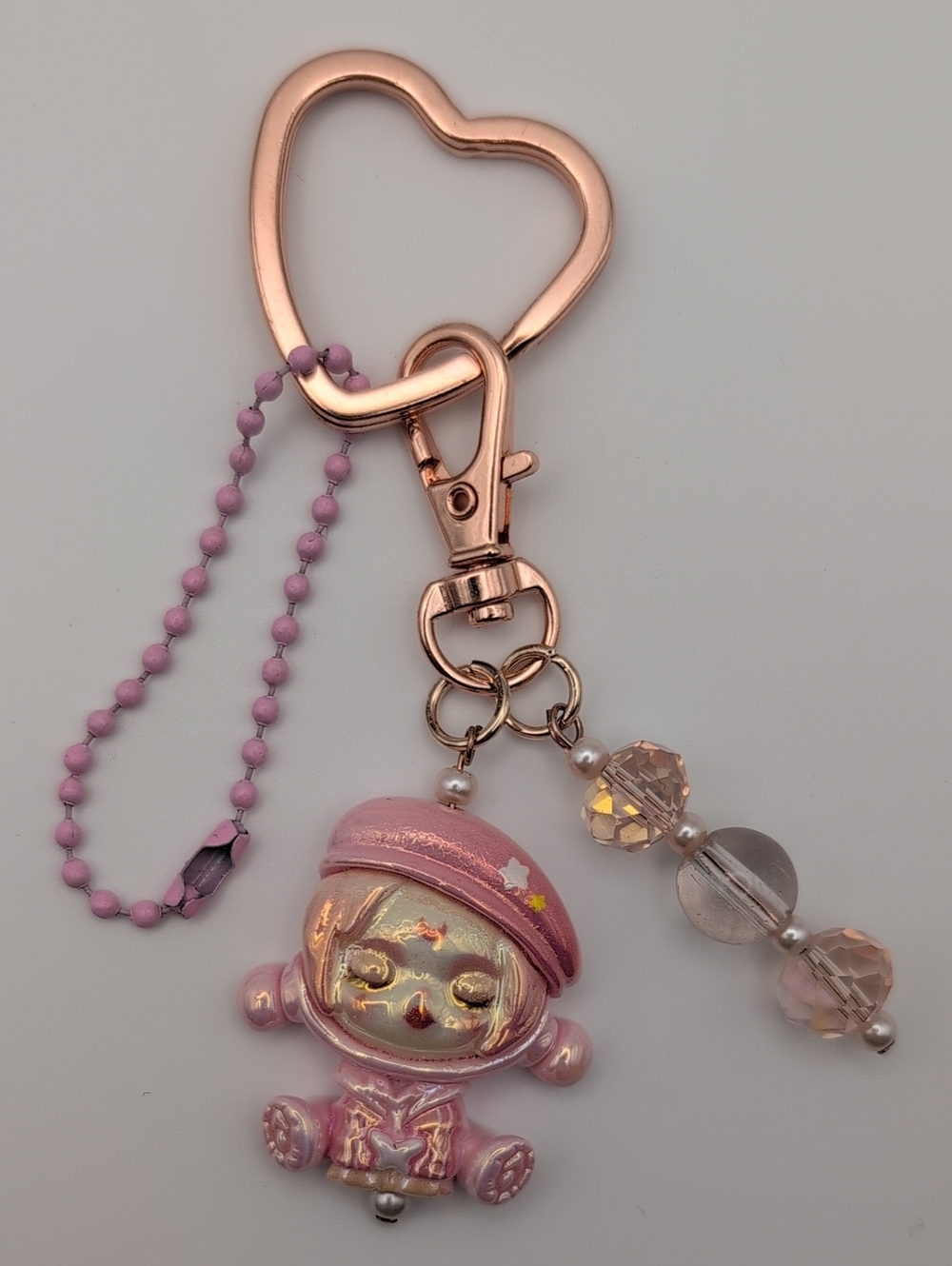 Handmade Skull Panda Charm Keychain *Customizable